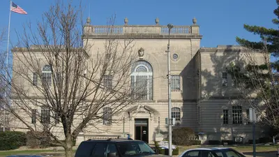 Lawrence County Courthouse in Bedford, southern front