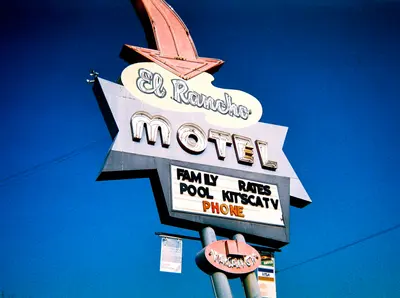 Mesa signage El Rancho Motel