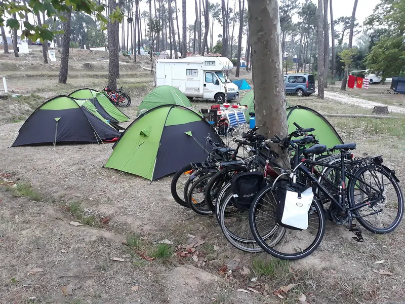 Bicycle touring in Parque de Campismo da Figueira da Foz, Portugal