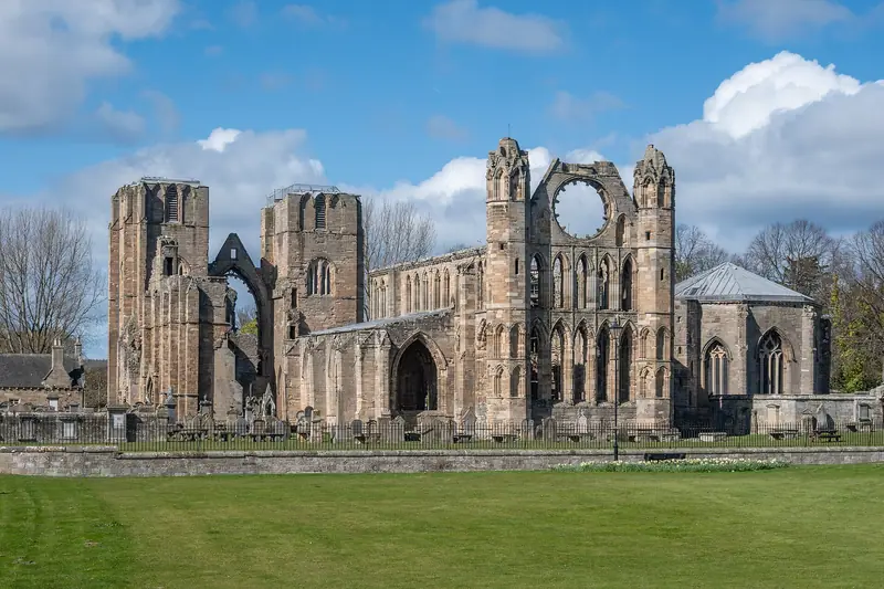 Elgin Cathedral from Newmill Road