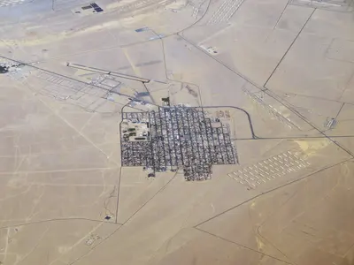 Aerial view of Hawthorne, Nevada