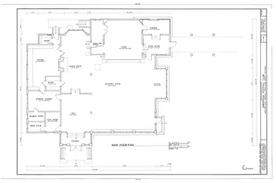 Saratoga Foothill Club, 20399 Park Place, Saratoga, Santa Clara County, CA HABS CAL,43-SARA,2- (sheet 2 of 10)