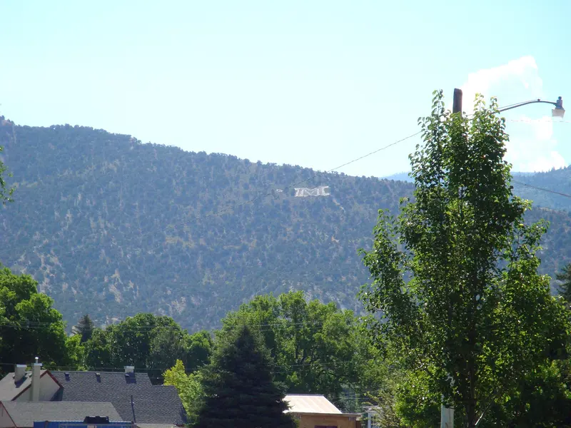 View of Manti High School "M" from High School