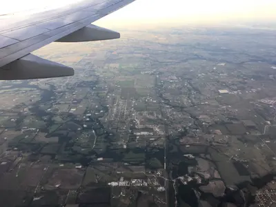 Aerial imagery of Dallas, near Justin