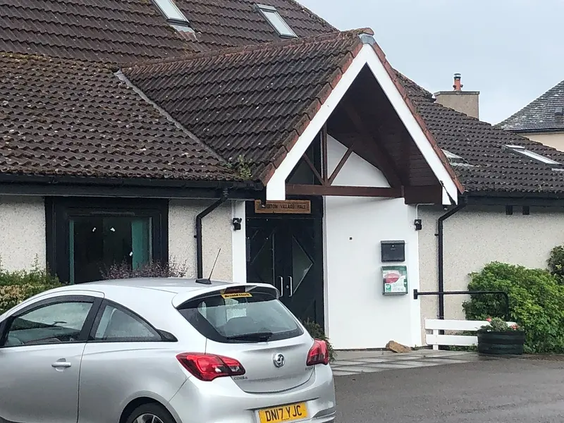 Reception building at Dornoch Firth Caravan Park