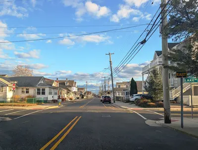 Cape May CR 614 eb at Lake Avenue, Wildwood, NJ