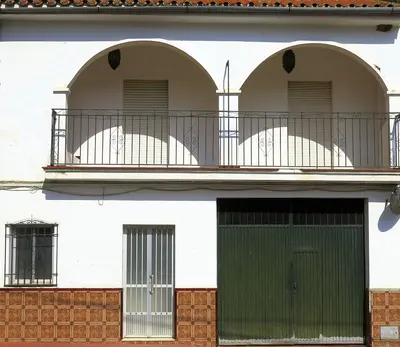 Green metal door, Benaoján, Málaga Province, Andalucía, Spain