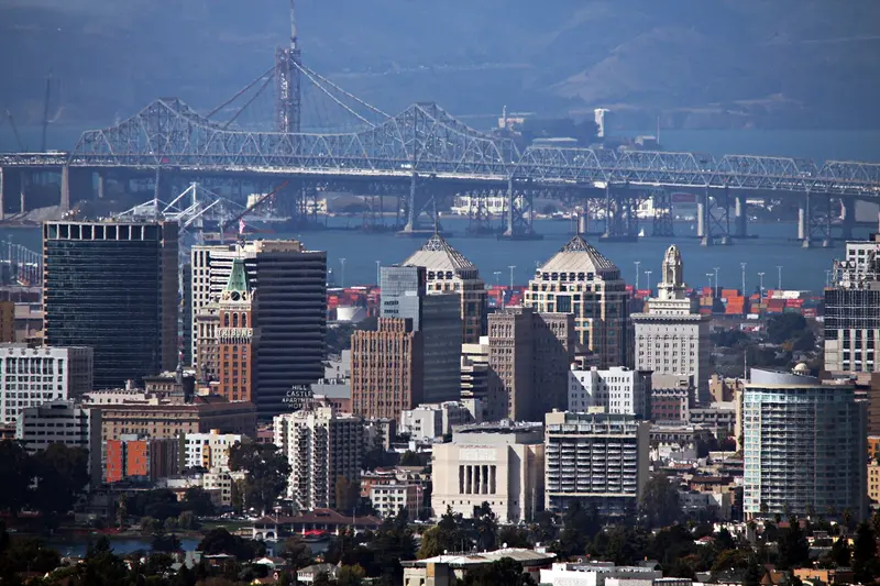 OAKLAND, CA, USA - Skyline and Bridge
