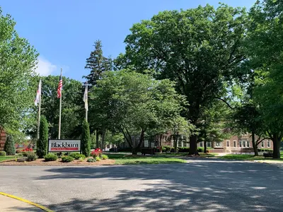 Blackburn College Welcome Sign, near Carlinville