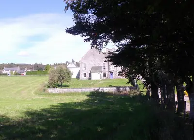 A rear view of Learney Hall, Torphins