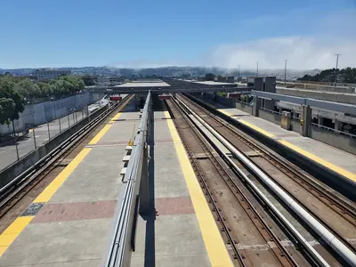 Platforms at Daly City station