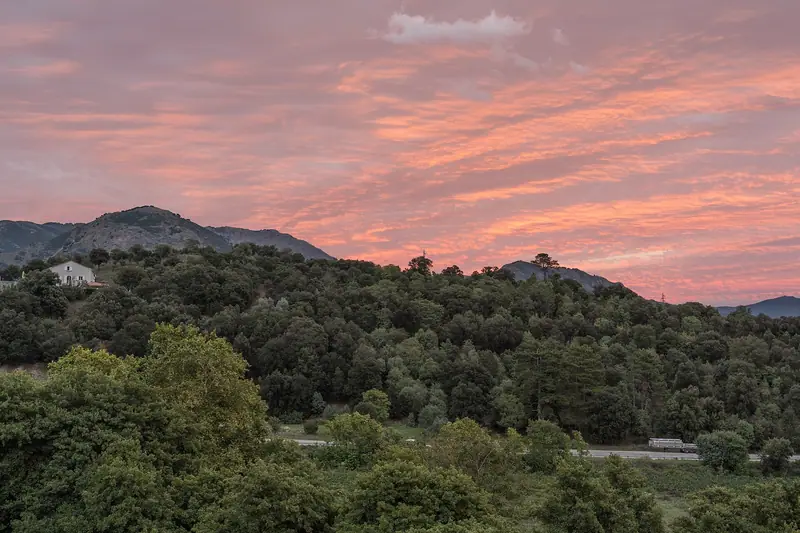 Sunset in Corte