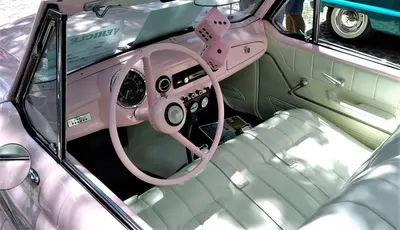 Interior 1960 Nash Metropolitan, near East Lake