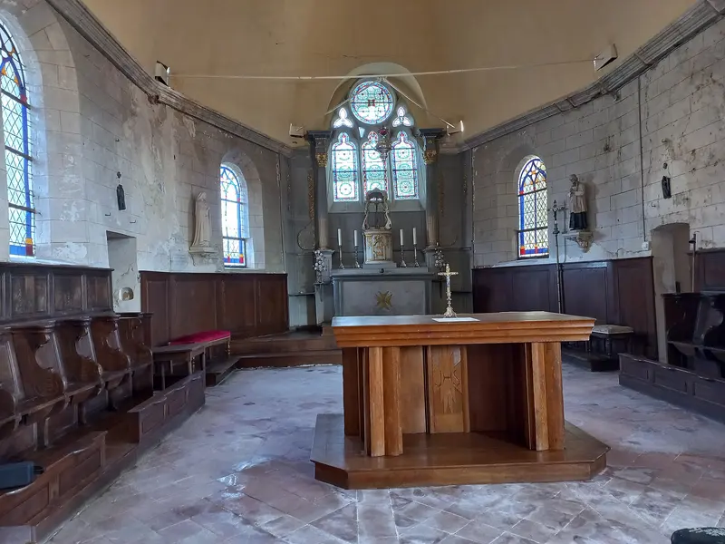 Beauficel-en-Lyons - église ND, about 0.4 km from Camping Saint-Paul