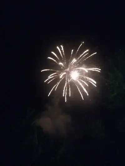 Fireworks Show July 2024 in Milton, Florida, near East Milton