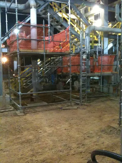 Construction of The Exxon Hawkins Field