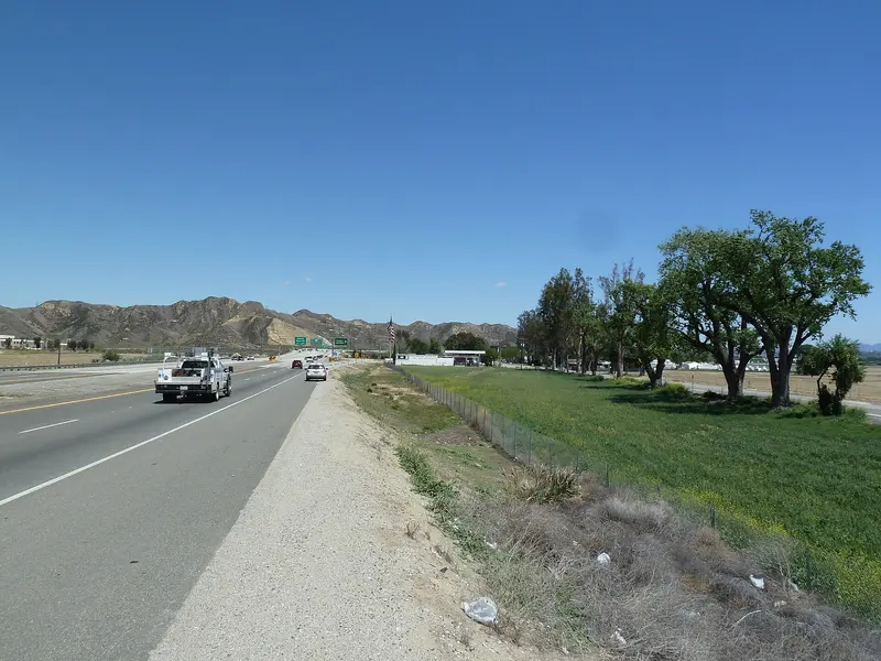 Valencia, CA, Castaic Junction, View E from CA