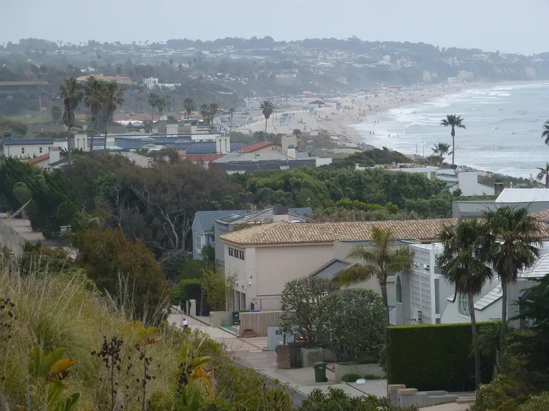 Vue sur la plage de Malibu Californie 90265, États-Unis