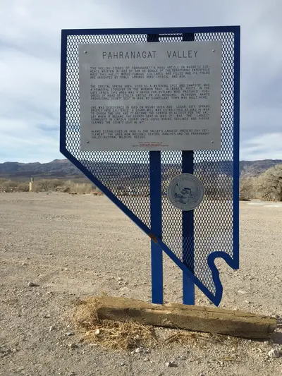 09 27 51 Historical marker along U.S. Route 93 in Pahranagat Valley, Nevada