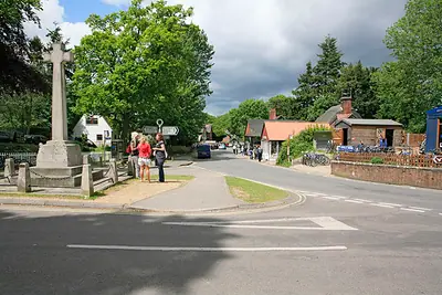 Burley, looking along Ringwood Road