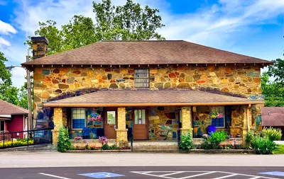 Old Towns County Jail and Hiawassee City Hall in Georgia, US