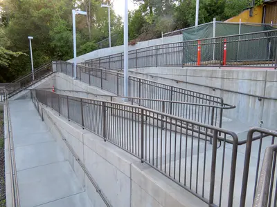Ramp structure at Lafayette station