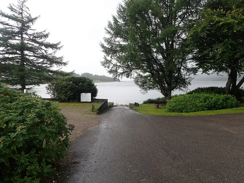 Slipway at Linnhe Lochside Holiday park