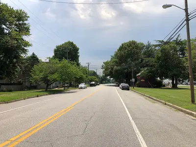 14 50 38 View south along Maryland State Route 776 (Railroad Street) at Maryland State Route 312 (Central…