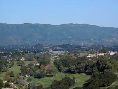 Palomar Mountain from the west, near Hidden Meadows