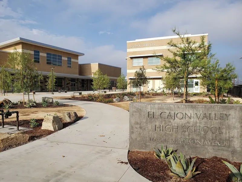 Front Entrance to El Cajon Valley High School