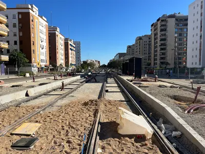 Chantier Station Eduardo Dato Tramway Séville Avenida San Francisco Javier - Séville (ES61), near Sevilla
