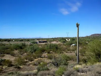 A View of Western Queen Valley from a Hilltop, near Gold Camp
