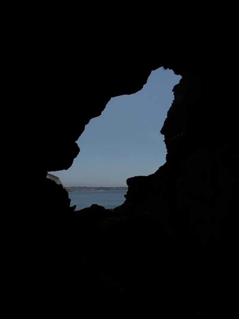 View from a Cave, Charlestown, about 0.3 km from Lambs Barn Camping Ground