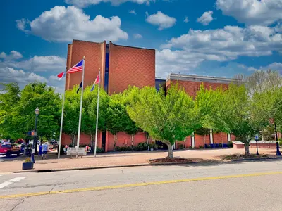 The Macon County Courthouse in Franklin, North Carolina