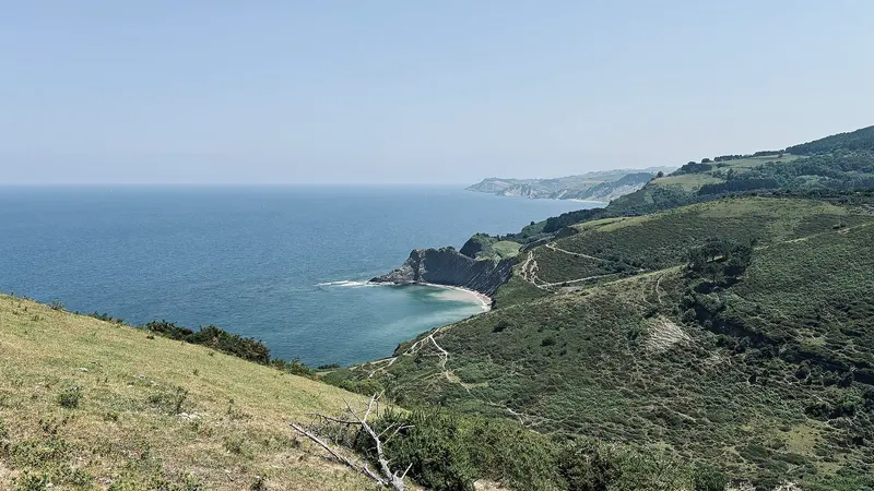 Deba vista desde Aitzuri punta, about 0.8 km from Itxaspe