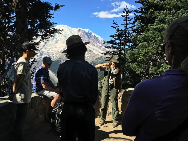 National Park Service 2016 Centennial celebration, about 1.1 km from White River Campground