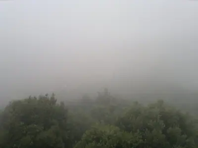 Brouillard sur Hyeres