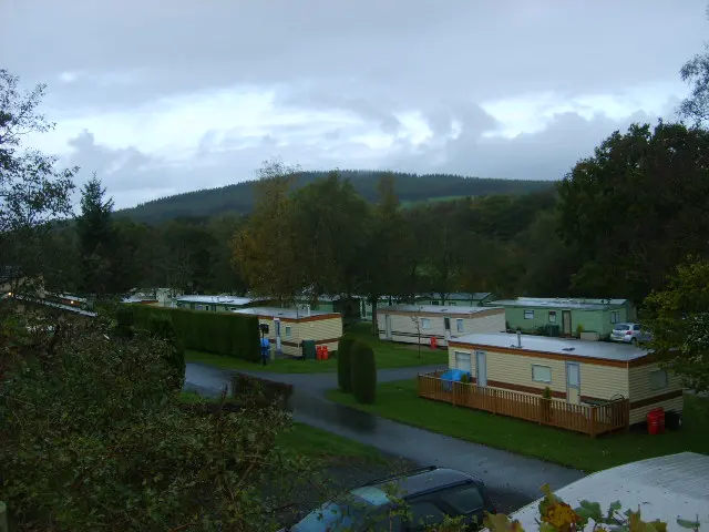 Photo: William Metcalfe / CC BY-SA 2.0, via Wikimedia Commons Caravan site in Irfon Valley, Garth