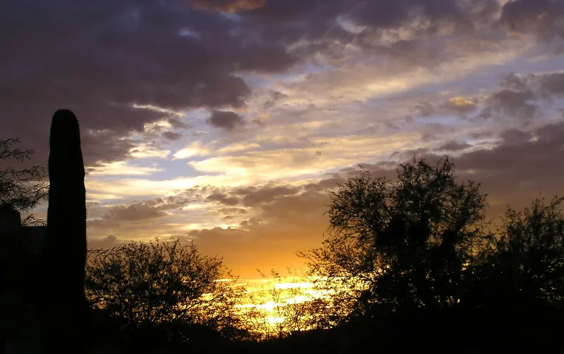 Sky & sunset, near Tanque Verde