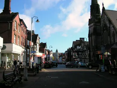 Derby Street, Leek, Staffordshire, England