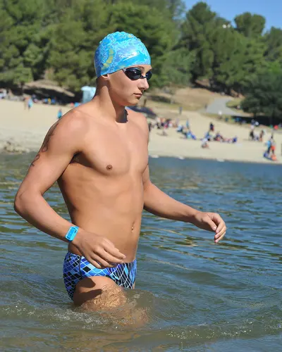 Taylor Steffen Enters Castaic Lake Lagoon