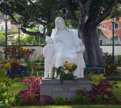 Irma Maria de sao Francisco Wilson Memorial in Santa Cruz. Madeira, Portugal
