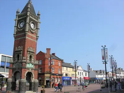 High Street from the west