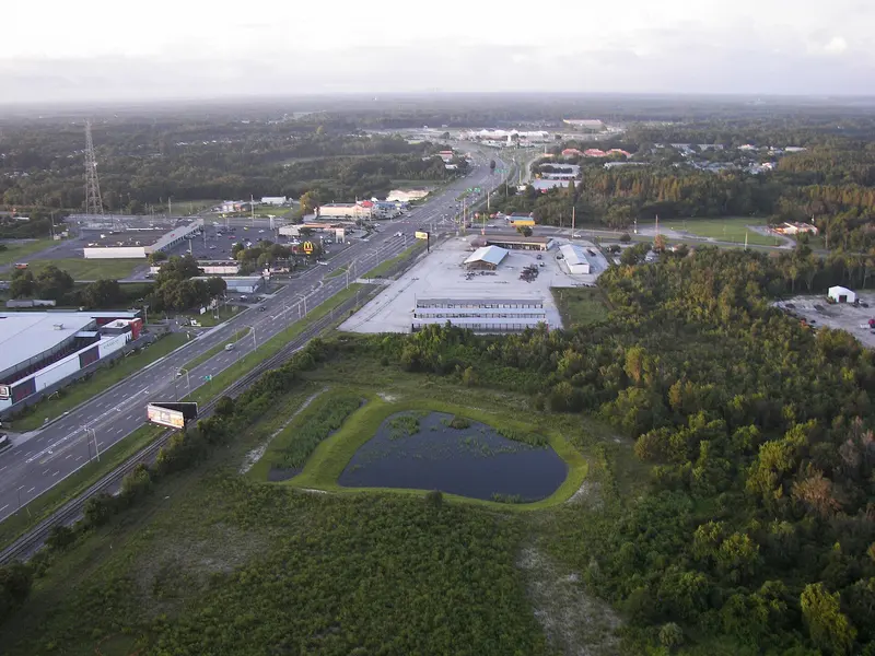 Land O' Lakes, Florida from hot air balloon