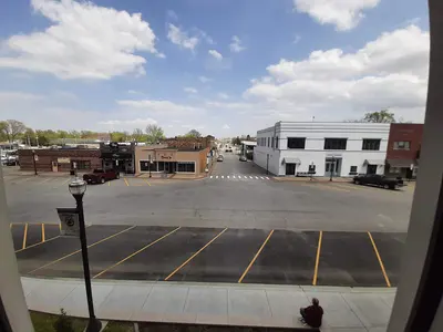 Eastern view from the Franklin County Courthouse in Illinois