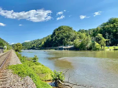 Capitola Dam, French Broad River, Marshall, NC