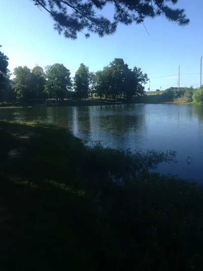 A beautiful morning on Lake Rudolph - Santa Claus, IN
