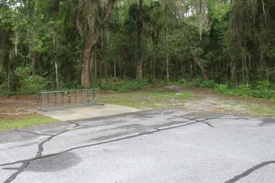 Sugar Mill Park bicycle rack, near Kings Bay Base