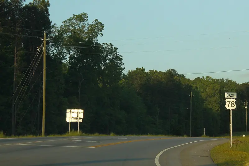 US78eRoad AL77NorthofTalladega, near Lincoln