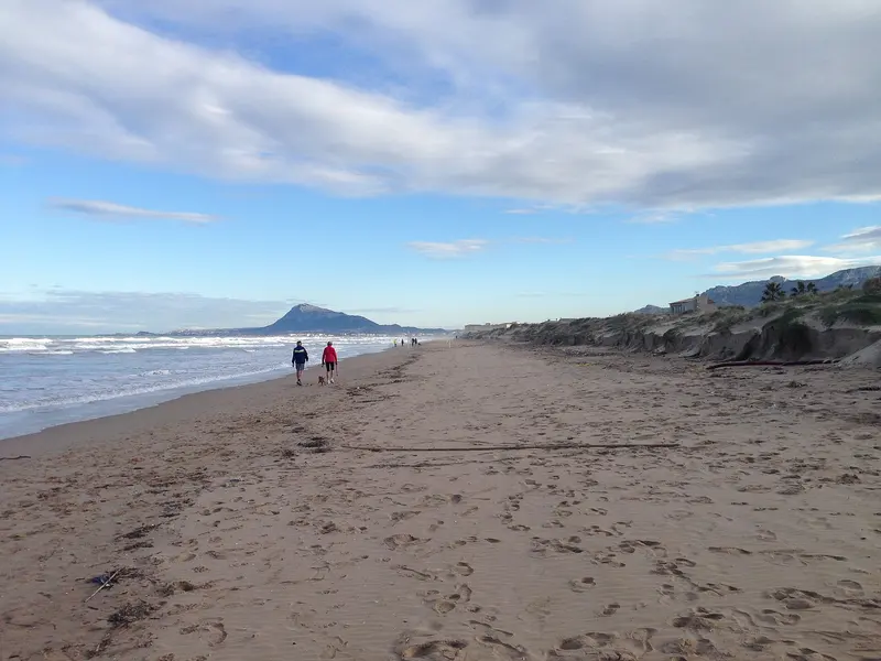 Platja de l'Aiguamorta, Oliva, País Valencià, about 0.6 km from Camping Pepe